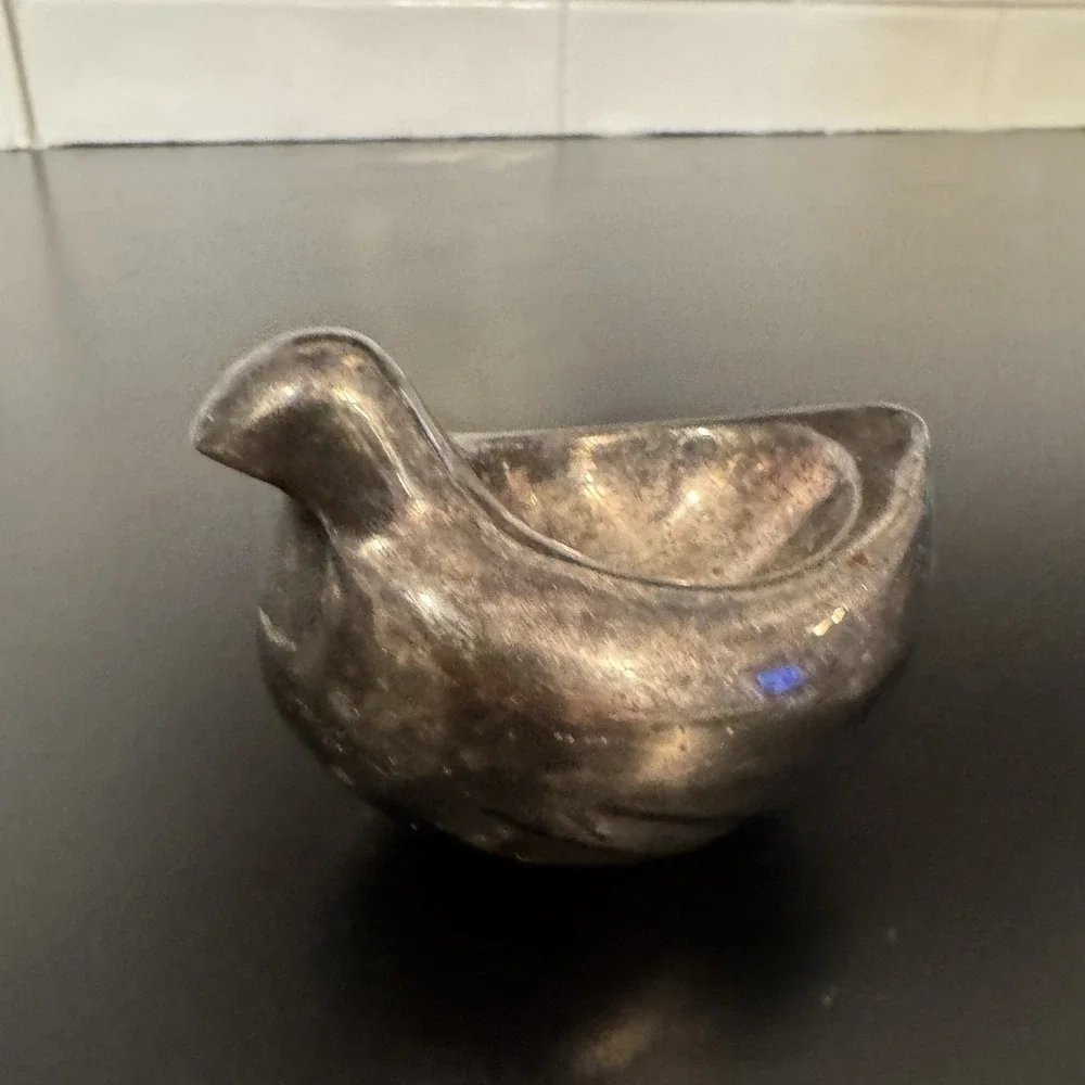 Pottery barn silver plated dove. Great as a ring or earring‎ holder.